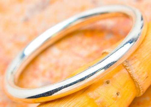 Sterling silver ring - PLAIN BAND - Dreams Collection (size 9 / R half)