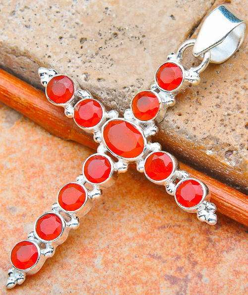 Sterling silver pendant - CARNELIAN - Dreams Collection