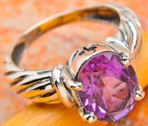 Sterling silver ring - AMETHYST - Dreams Collection (size 7 / O)