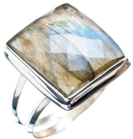 Sterling silver ring - LABRADORITE - Dreams Collection (size 8 / Q)
