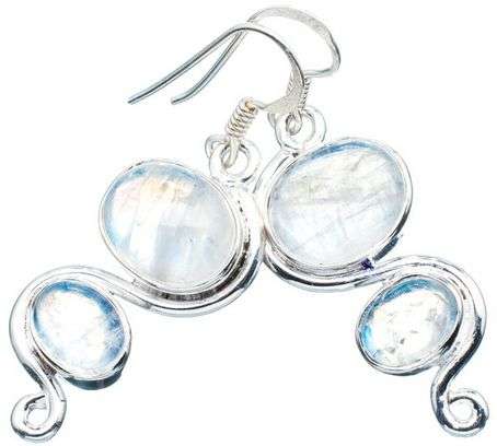 Sterling silver earrings - RAINBOW MOONSTONE - Dreams Collection
