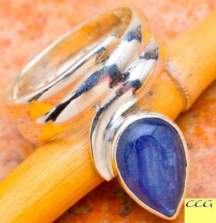 Sterling silver ring - KYANITE - Dreams Collection (size 7 / O)