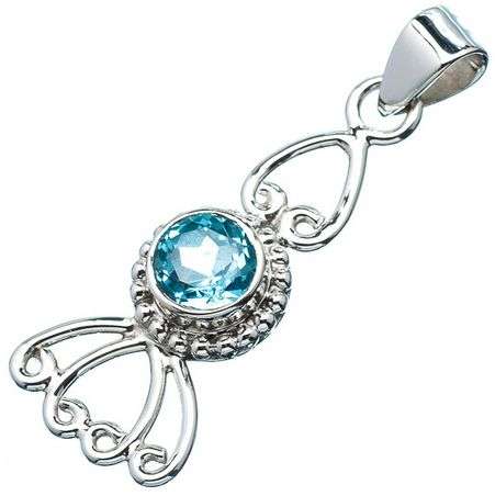 Sterling silver pendant - BLUE TOPAZ - Dreams Collection