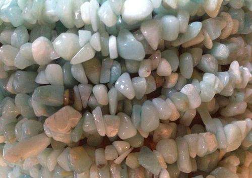 Natural AMAZONITE GREEN chipstrand +-90cm