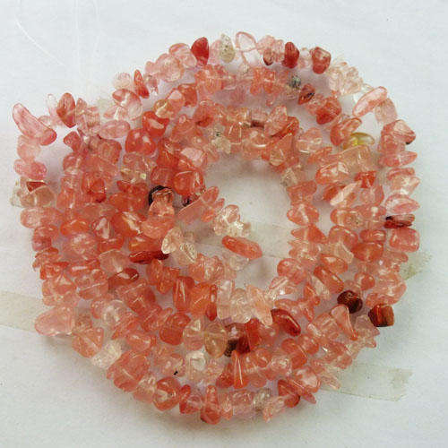 CHERRY QUARTZ chipstrand +-90cm