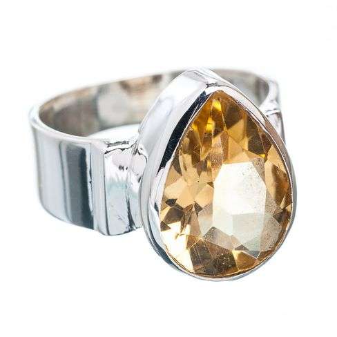 Sterling silver ring - CITRINE - Dreams Collection (size 6.75 / N to O)