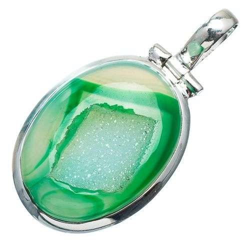 Sterling silver pendant - BOTSWANA AGATE DRUZY - Dreams Collection