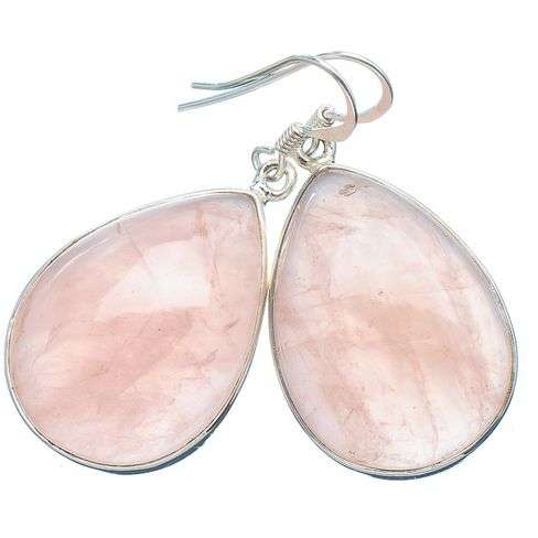 Sterling silver earrings - ROSE QUARTZ - Dreams Collection