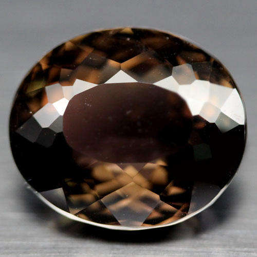 100% Natural SMOKY QUARTZ oval facet (Africa) 27.40 cts