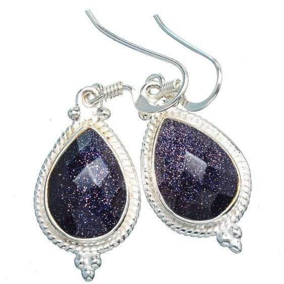 Sterling silver earrings - BLUE GOLDSTONE - Dreams Collection
