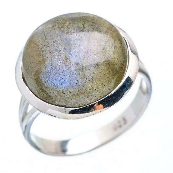 Sterling silver ring - LABRADORITE - Dreams Collection (size 7.75 / P to Q)