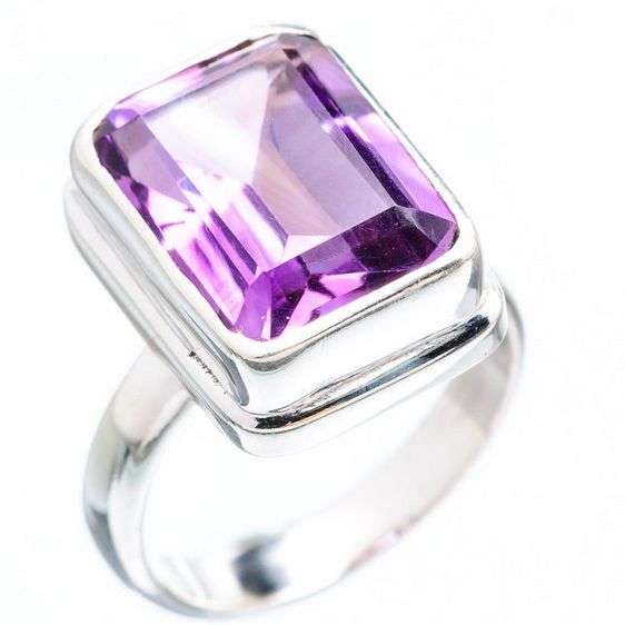 Sterling silver ring - AMETHYST - Dreams Collection (size 6.25 / M to N)