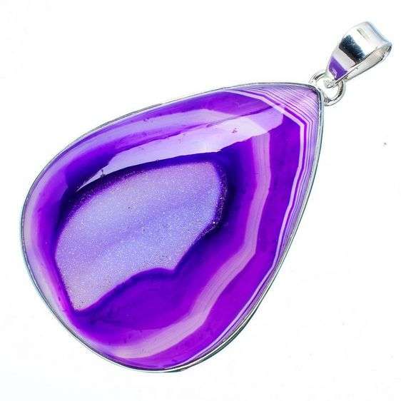 Sterling silver pendant - BOTSWANA AGATE DRUZY - Dreams Collection
