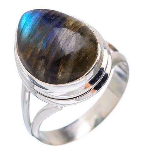 Sterling silver ring - LABRADORITE - Dreams Collection (size 7 / O)