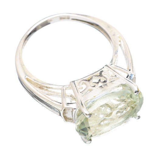 Sterling silver ring - PRASIOLITE - Dreams Collection (size 7 / O)