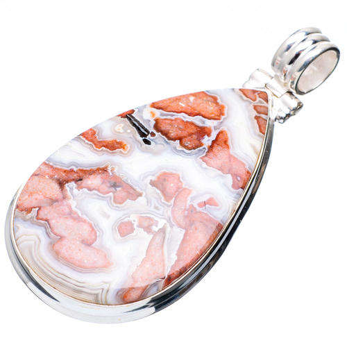 Sterling silver pendant - CRAZY LACE AGATE - Dreams Collection