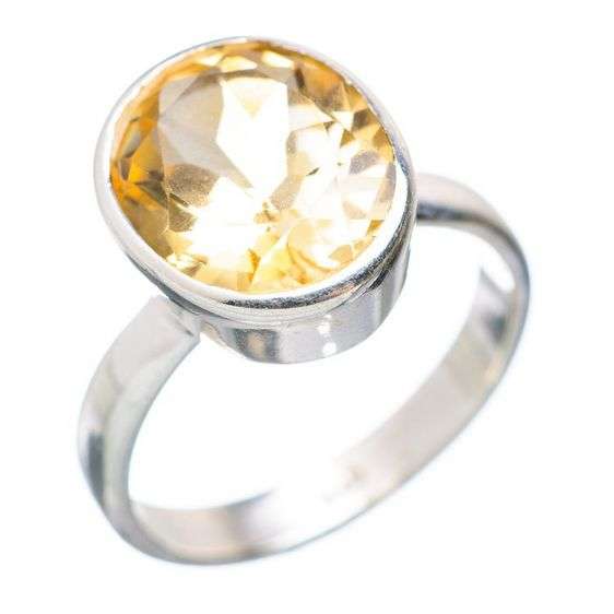 Sterling silver ring - CITRINE - Dreams Collection (size 6.5 / N)