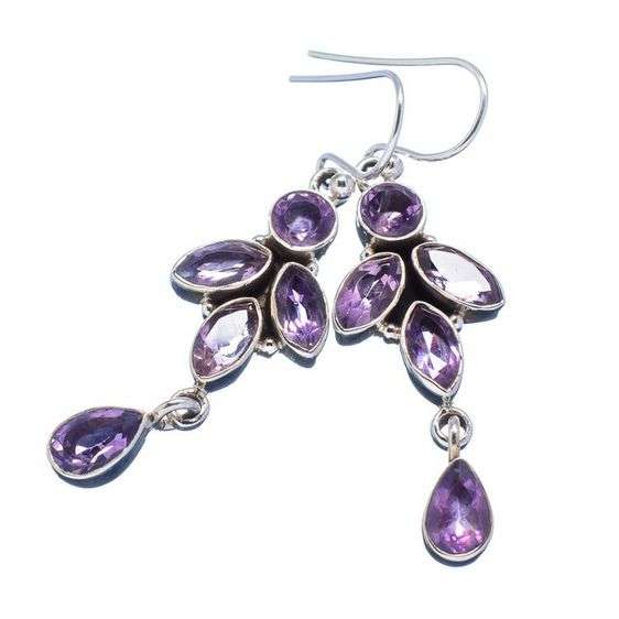 Sterling silver earrings - AMETHYST - Dreams Collection