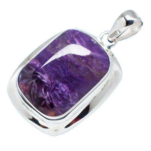 Sterling silver pendant - CHAROITE - Dreams Collection