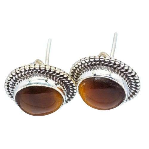 Sterling silver earrings - TIGER EYE - Dreams Collection