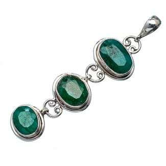 Sterling silver pendant - EMERALD - Dreams Collection