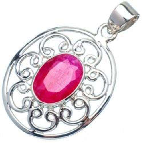 Sterling silver pendant - RUBY - Dreams Collection