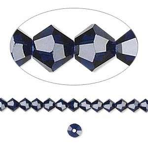 DARK INDIGO Swarovski 4mm bicone