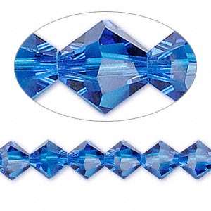 CAPRI BLUE Swarovski 8mm bicone
