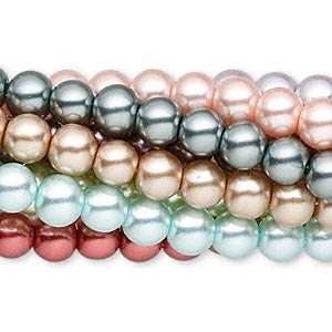 Glass Pearls GALORE!!! 600+ pieces in 4mm, 6mm & 8mm - New stock - New colours!!!