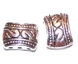 12mm x 7mm 3-hole decorative nickel spacer - sold individually