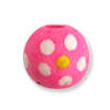 10mm Pink Painted WOOD beads - round (10 pcs)