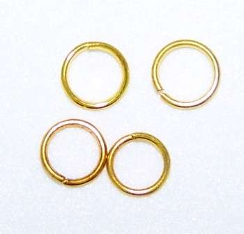5mm GOLD PLATED jump rings - Sold per pack of 50