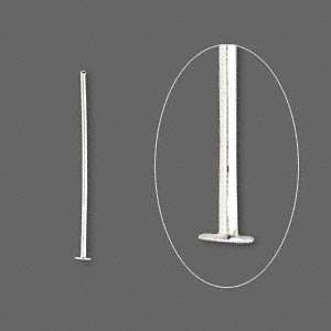 40mm Silverplated HEADPINS - sold per pack of 50