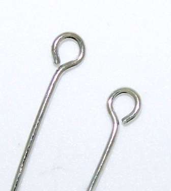 70mm Nickel eyepins - sold per pack of 50