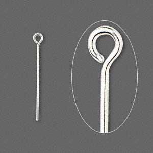 40mm Silverplated eyepins - sold per pack of 50
