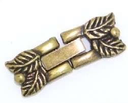 Fancy Antique Bronze FOLDOVER clasp - sold per set