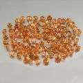 RARE! Natural TANGERINE GARNET round facets 2.5mm
