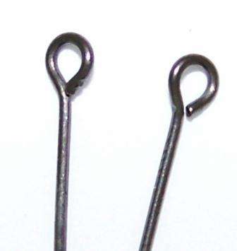40mm Black Nickel eyepins - sold per pack of 50