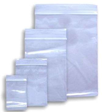Plastic Ziplock Bags - 120mm x 180mm (100 pcs)