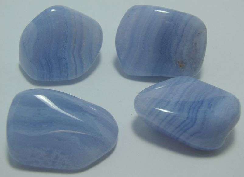 Natural BLUE LACE AGATE tumbles