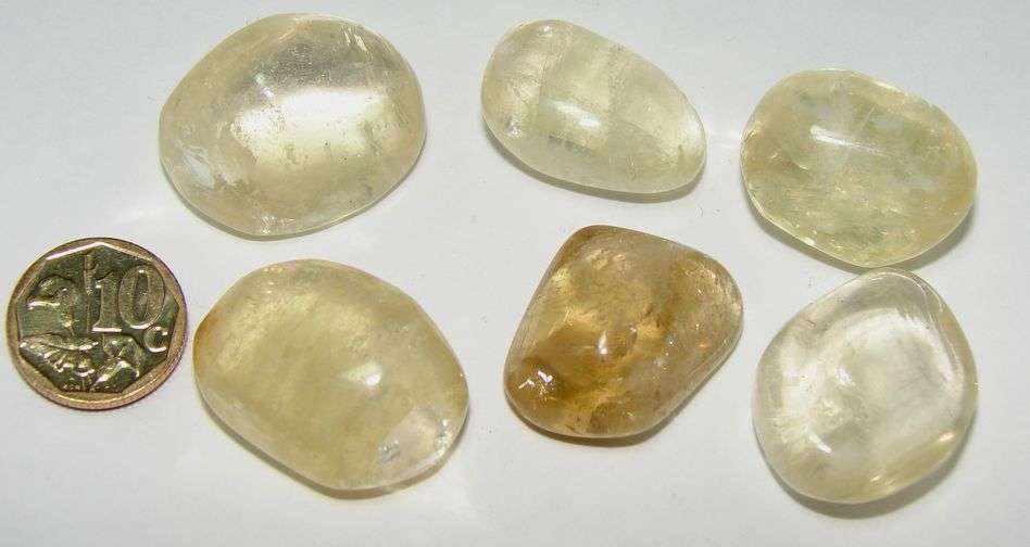 Natural CITRINE tumbles (unheated)