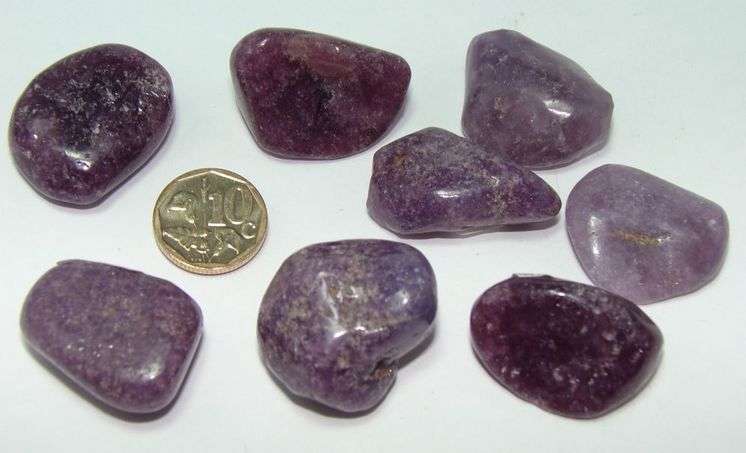 Natural LEPIDOLITE (purple) tumbles