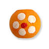 10mm Orange Painted WOOD beads - round (10 pcs)