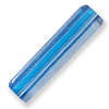 20x5mm square glass tube beads TURQUOISE (sold individually)