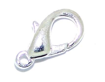 14mm Lobster clasp (silver plated) - sold individually