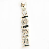 So elegant... Created DIAMONDS set in Sterling Silver (pendant)