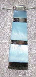 Natural MOTHER OF PEARL set in Sterling Silver (pendant)