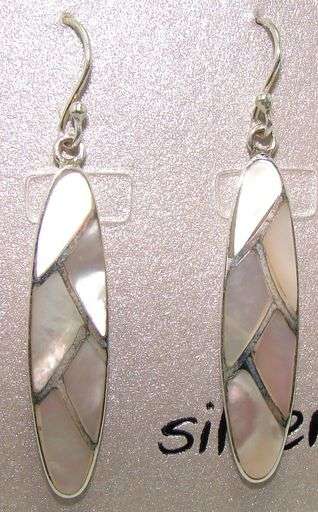Natural MOTHER OF PEARL (MOP) set in Sterling Silver
