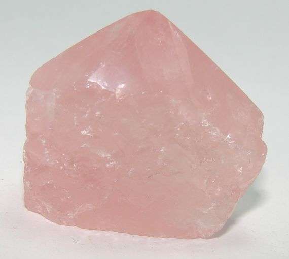 Natural ROSE QUARTZ semi-polished point