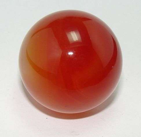 Rare & gorgeous! Natural CARNELIAN sphere 40mm
